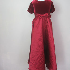 Girls BONNIE JEAN Dress Sz 10 Velour Formal VTG